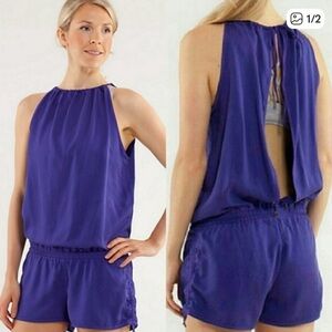 Like New Lululemon Open Back Romper Size 4